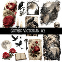 Gothic Victorian torn Pages UV DTF Decal sheets 3 designs available
