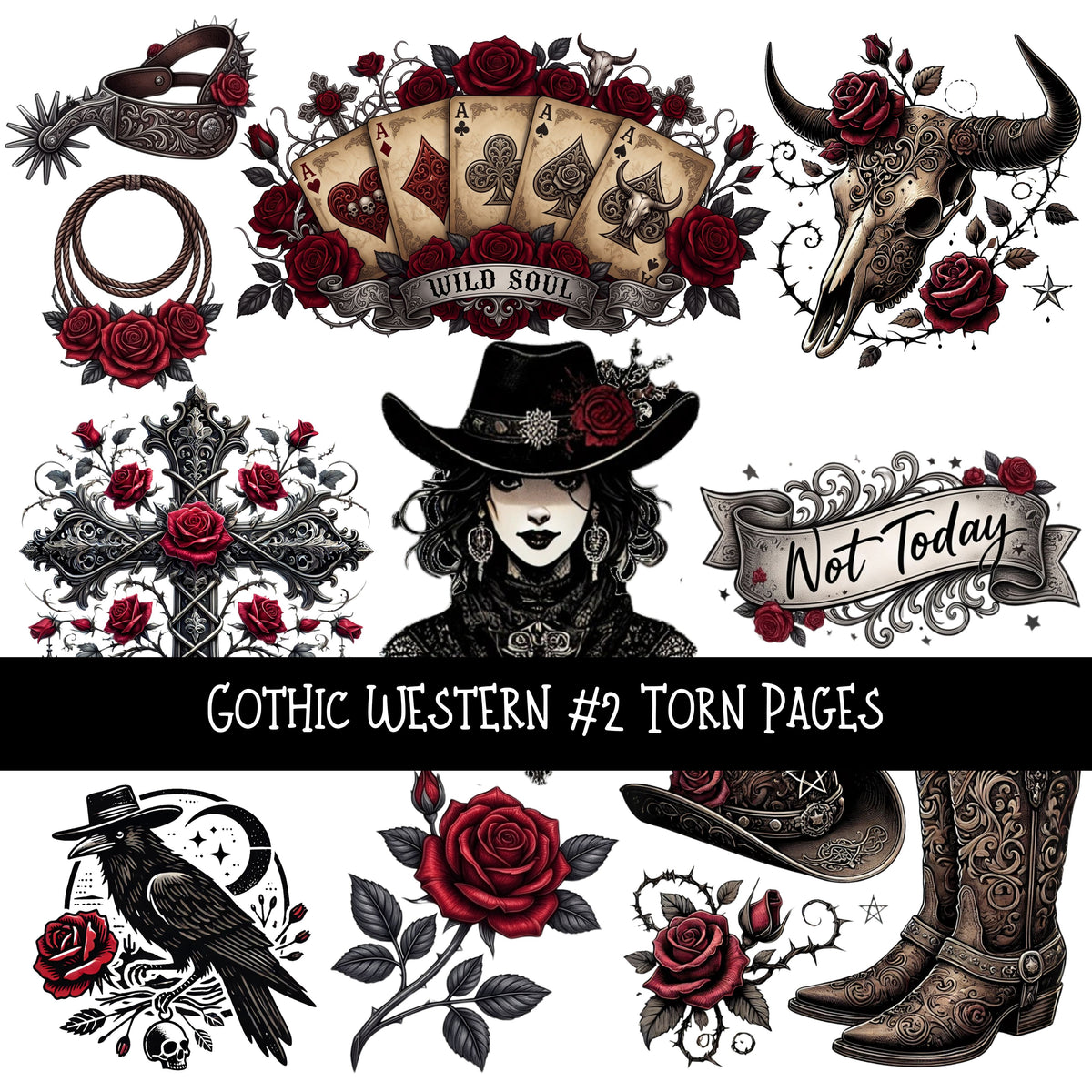Gothic Western Decal sheets 4 designs available
