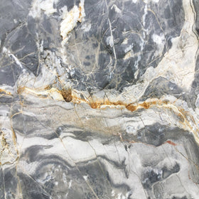 Gray And Gold Marble - Adhesive Vinyl