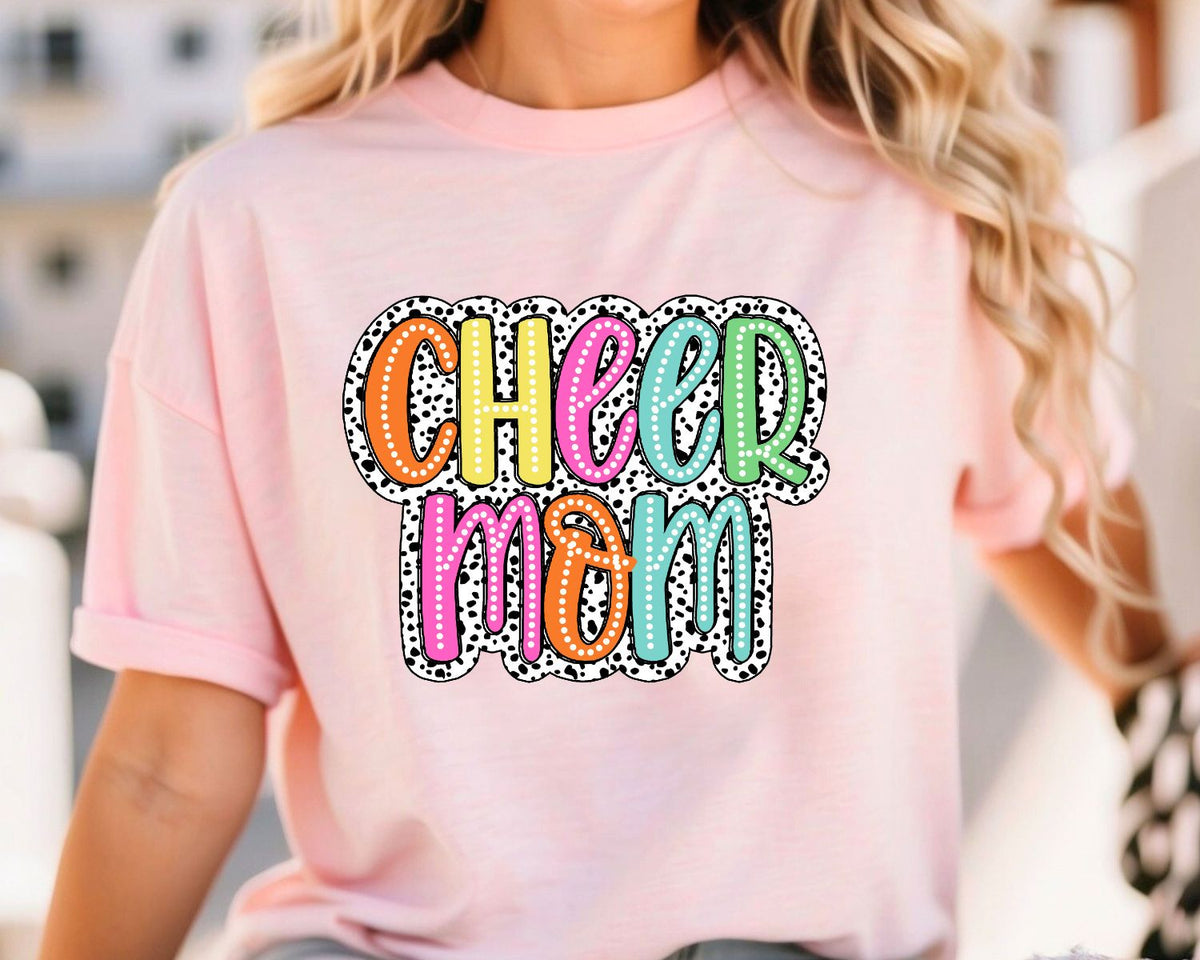 Cheer Mom Speckled DTF Transfers