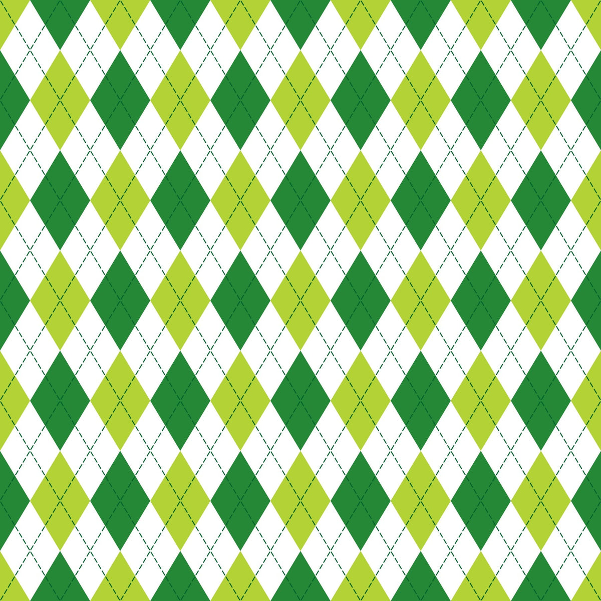 Green Argyle - Adhesive Vinyl