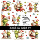 Grinch and Santa UV Decal sheets 2 to choose from