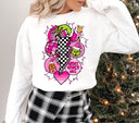Retro Grinchmas Pink DTF Transfers