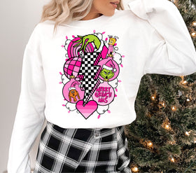 Retro Grinchmas Pink DTF Transfers