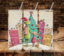 Grinch town vinyl tumbler wraps