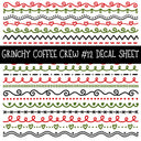 Grinchy Coffee Crew UV DTF Decal sheets 13 Designs available
