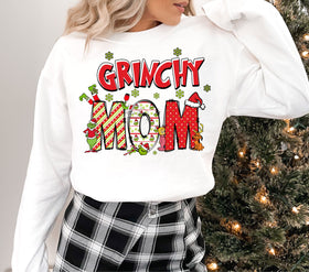 Grinchy Mom DTF Transfers
