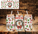 North Pole Social Club UV DTF 16oz Libbey wrap