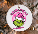 Grinchmas Vibes Pink available in UV DTF Decals and DTF Transfers