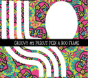 Groovy Precut Peek a Boo Frame vinyl tumbler wraps 8 designs