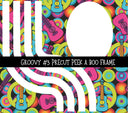 Groovy Precut Peek a Boo Frame vinyl tumbler wraps 8 designs