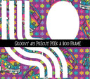 Groovy Precut Peek a Boo Frame vinyl tumbler wraps 8 designs