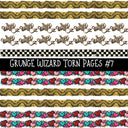 Grunge Wizard Torn Pages UV DTF Decal sheets 9 Designs available