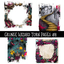 Grunge Wizard Torn Pages UV DTF Decal sheets 9 Designs available