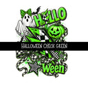 Halloween Check UV DTF Decal 3 colors