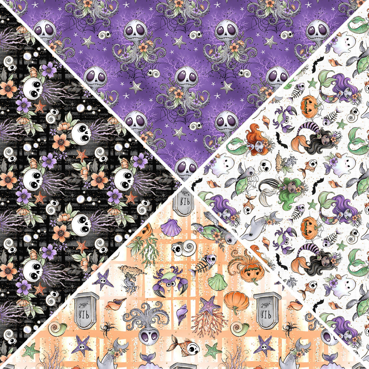 Halloween Mermaid Vsplit Precut Vinyl