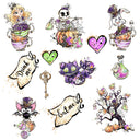Halloween Wonderland UV DTF Decal Sheets-4 Design Options