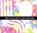 Happy Daze Precut Peek a Boo Frame vinyl tumbler wraps 8 designs (Copy)