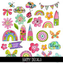 Happy Decals UV DTF Decal sheet