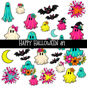 Happy Halloween UV DTF Decal sheets 8 Designs available