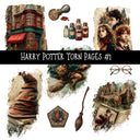 Harry Potter Torn Pages Decal sheets 4 designs available