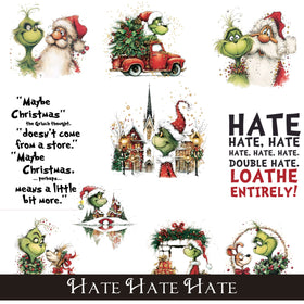 Hate Hate Hate UV DTF Decal Sheets