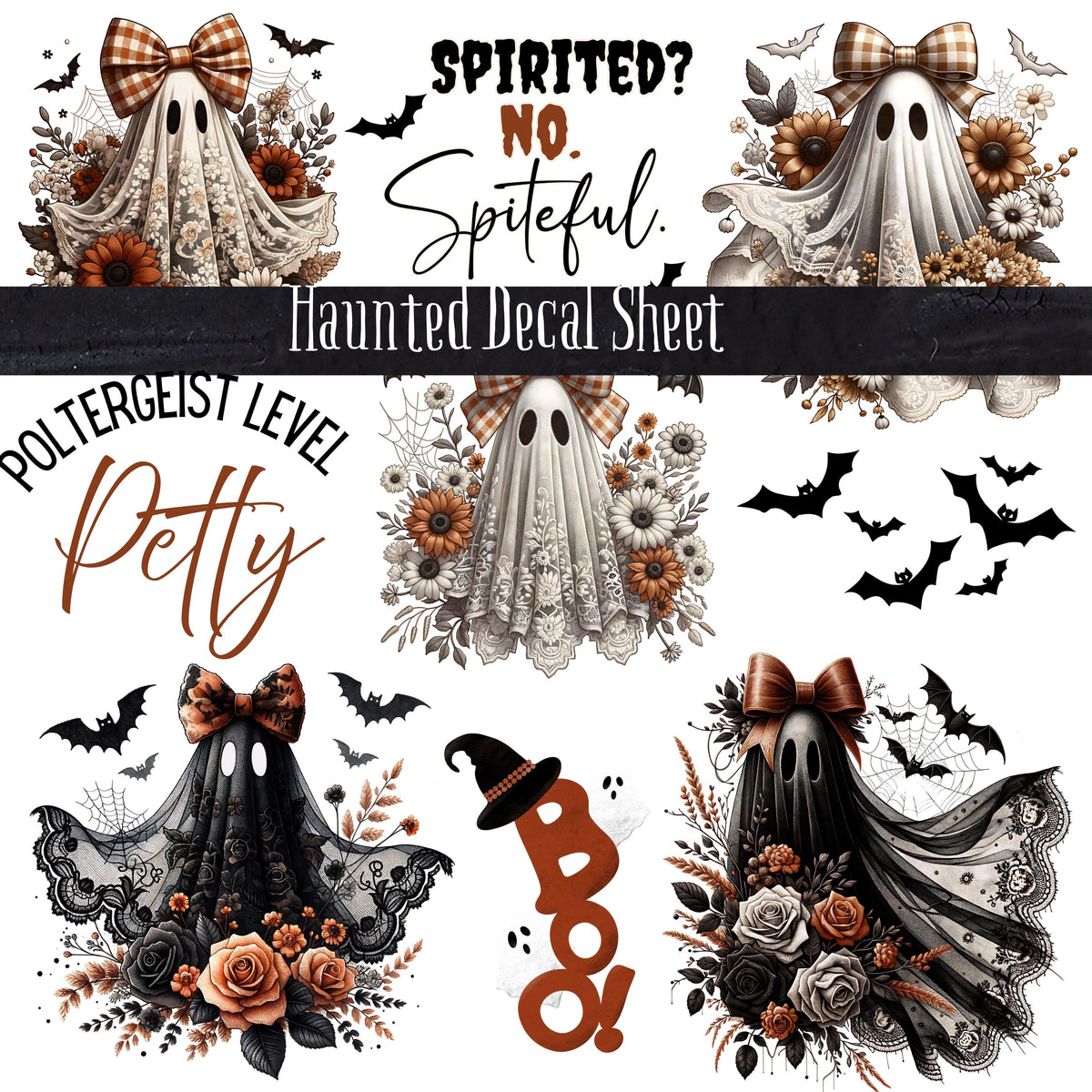 Haunted Collection UV DTF Decal Sheet 3 Designs