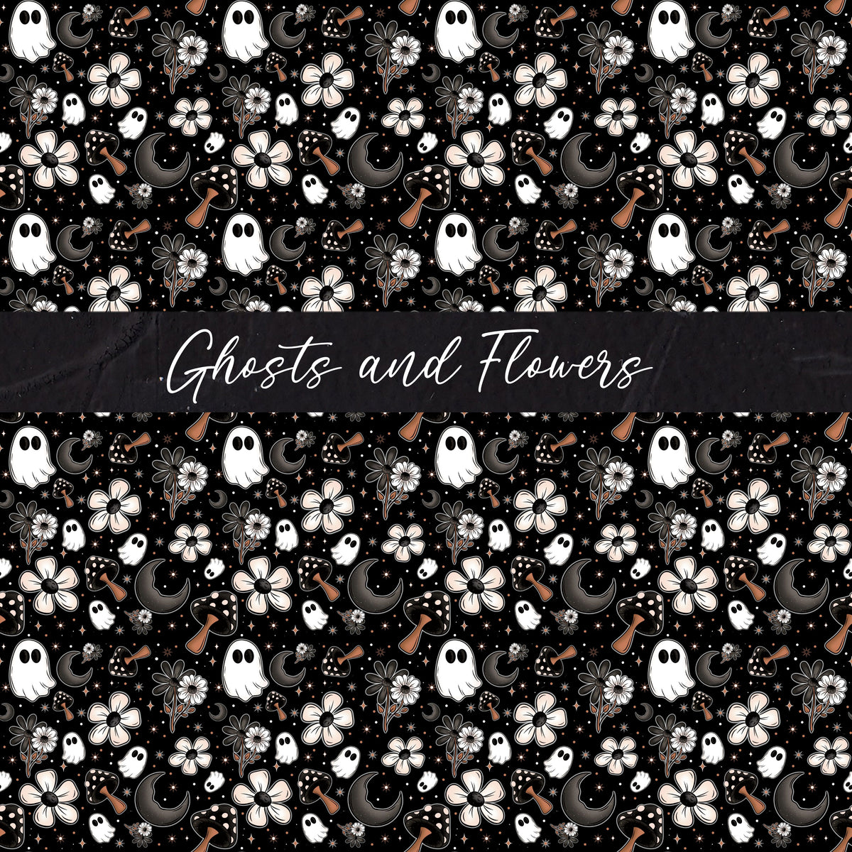 Ghosts and Flowers 12x12 vinyl sheet