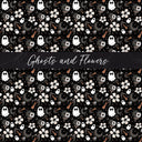 Ghosts and Flowers 12x12 vinyl sheet