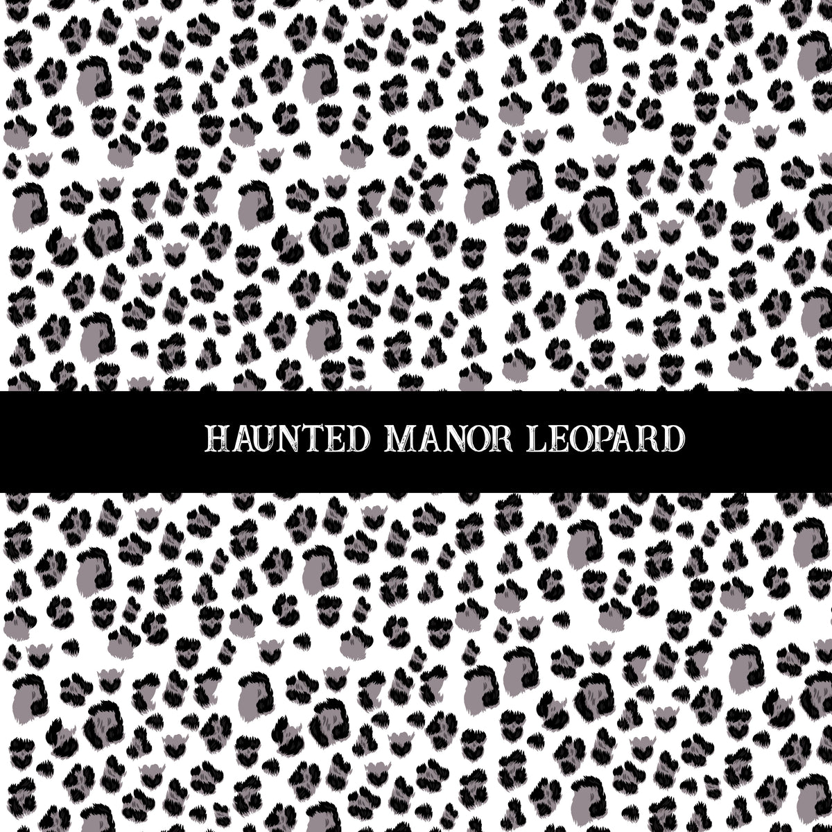 Haunted Manor Leopard Decal sheet UV DTF Decal sheet