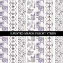 Haunted Manor precut Strips 12x12 vinyl sheet