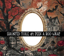 Haunted Toile Precut Peek a Boo Frame vinyl tumbler wraps 4 designs
