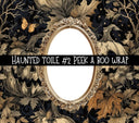 Haunted Toile Precut Peek a Boo Frame vinyl tumbler wraps 4 designs