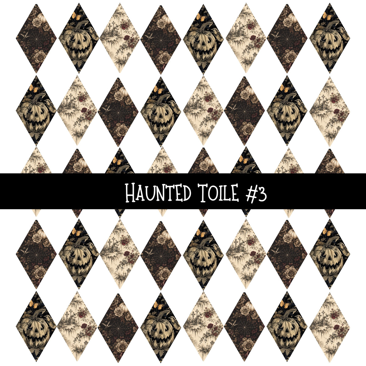 Haunted Toile Torn Pages UV DTF Decal sheets 6 Designs available