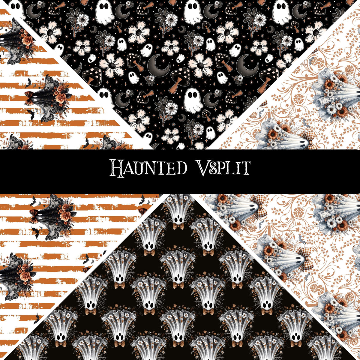 Haunted precut Vsplits 12x12 vinyl sheet