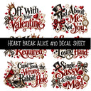 Heartbreak Alice UV DTF Decal sheets 20 Designs available