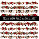 Heartbreak Alice UV DTF Decal sheets 20 Designs available