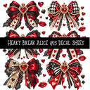 Heartbreak Alice UV DTF Decal sheets 20 Designs available