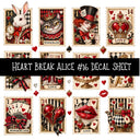Heartbreak Alice UV DTF Decal sheets 20 Designs available