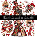 Heartbreak Alice UV DTF Decal sheets 20 Designs available