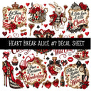 Heartbreak Alice UV DTF Decal sheets 20 Designs available
