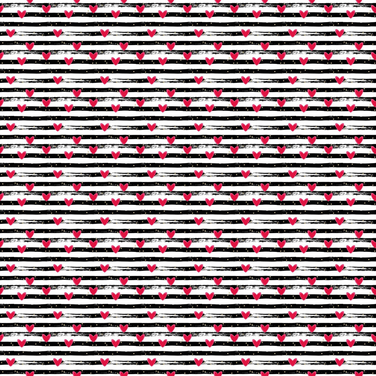 Hearts And Stripes - Adhesive Vinyl