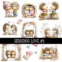 Hedgehog Love UV Decal sheets 2 to choose from