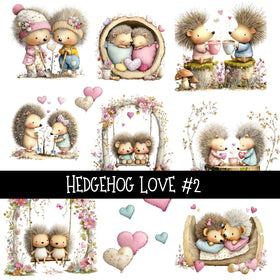 Hedgehog Love UV Decal sheets 2 to choose from