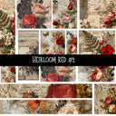 Heirloom Red Torn Pages UV DTF Decal sheets 7 Designs available