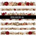 Heirloom Red Torn Pages UV DTF Decal sheets 7 Designs available