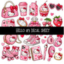 Hello UV DTF Decal sheets 11 Designs available