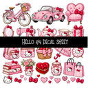 Hello UV DTF Decal sheets 11 Designs available