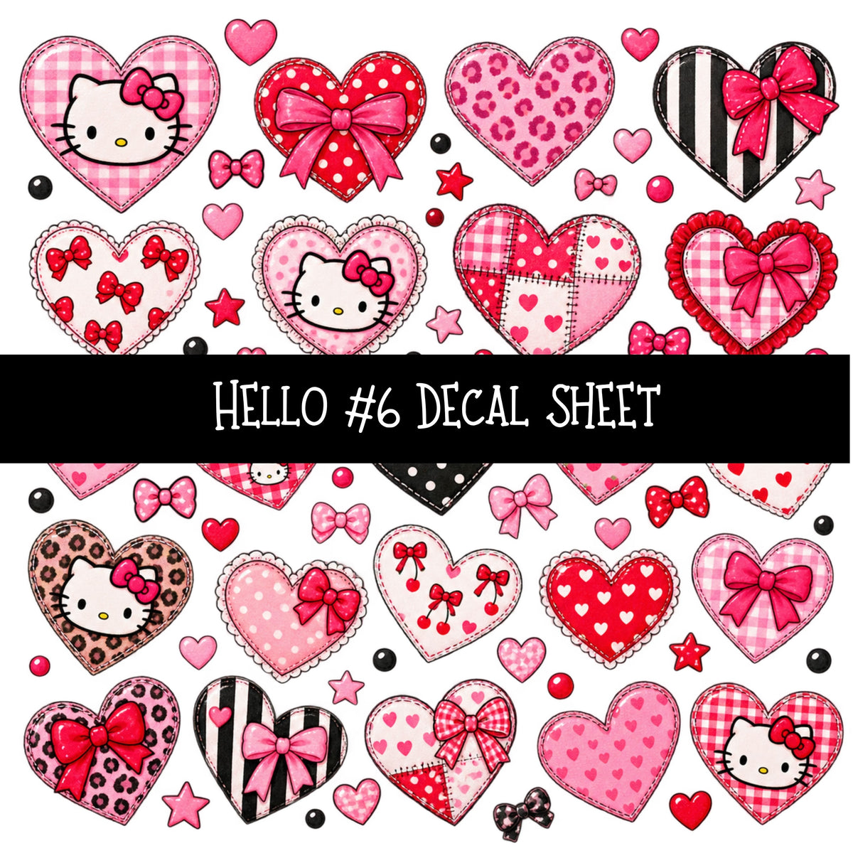 Hello UV DTF Decal sheets 11 Designs available