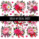 Hello UV DTF Decal sheets 11 Designs available